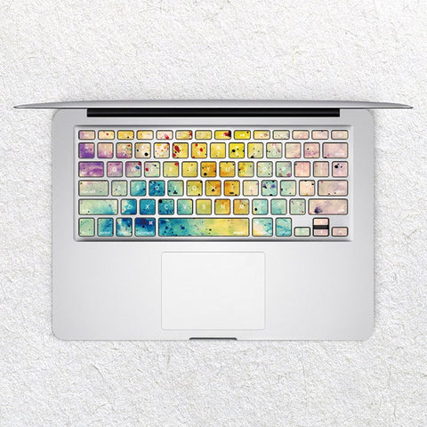 Colorful dots keyboard Stickers Laptop keyboard Cover Vinyl MacBook keyboard Decal Air Skin kits MacBook Pro 15 Skin Decals Pro 13 2019