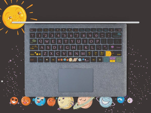 Cute Space Surface Book individual keys Stickers Surface laptop Keys Decal Surface Pro keyboard Keys Skin  Microsoft Laptop keyboard cover