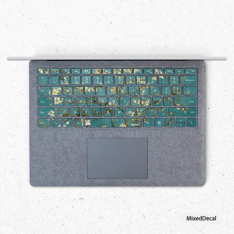 SurfaceBook 2 Keyboard Stickers individual keys Decal Apricot Flower Protector Cover Microsoft Laptop Surface Pro Tablet Skin Surface Pro 7