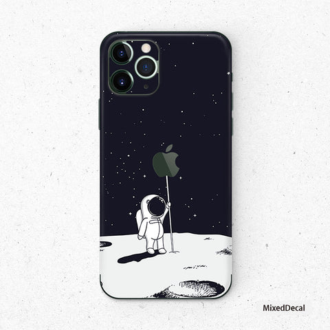 Flag on the Moon iPhone 13 Pro Skin iPhone 13 cover iPhone 13 Stickers iPhone 12 back Vinyl Skin iPhone Vinyl Warp