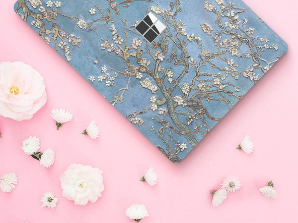 Microsoft Surface Book Skin Sticker New Surface laptop Top Skin Almond Blossom Surface Book Decal Surface Laptop Go Protector Cover