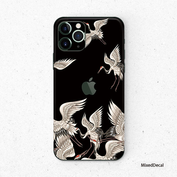 Cranes iPhone 14 Pro Max Skin iPhone 13 cover iPhone 12 decals iPhone 12 Pro vinyl skin iPhone clear skin