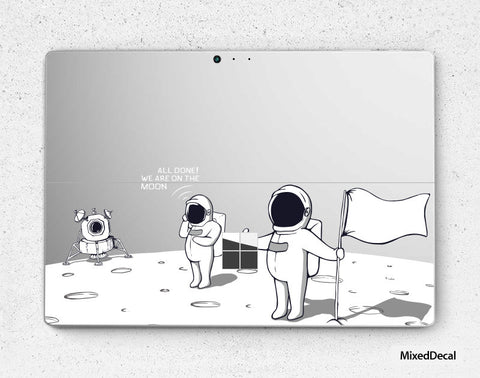Clear Surface Pro 7 Skin Microsoft Surface Pro 6 On the Moon Decal Surface Pro 4 sticker Laptop back cover skin surface decal sticker