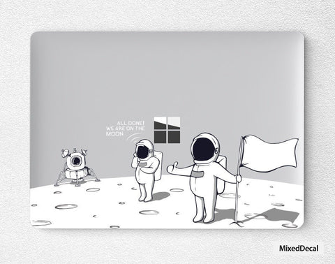 Clear Transparent Stickers Microsoft Surface Skin Laptop Bottom Skin Surface Laptop 3  Decal Surface Book 2 decal We are on the moon