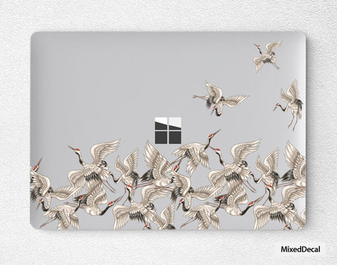 Transparent Stickers Microsoft Surface Skin Laptop Bottom Skin Surface Laptop 3 Decal Surface Book 2 decal The Cranes