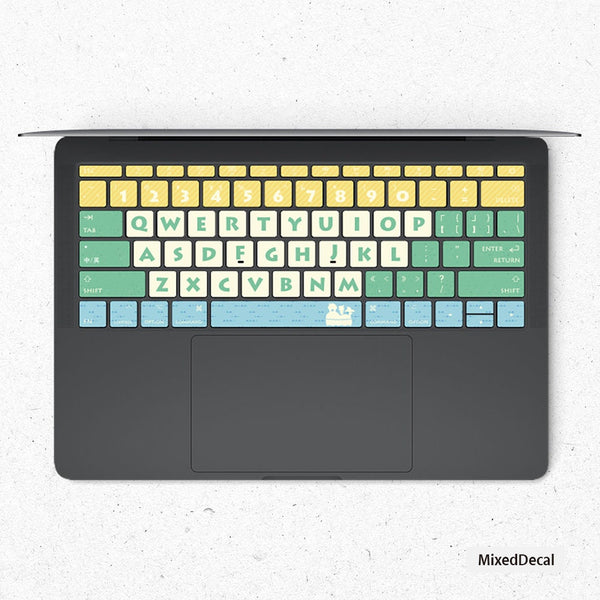 Fox Island keyboard Stickers Laptop keyboard Cover Vinyl MacBook keyboard Decal MacBook Skin kits MacBook Pro 16 Decals MacBook Pro 13