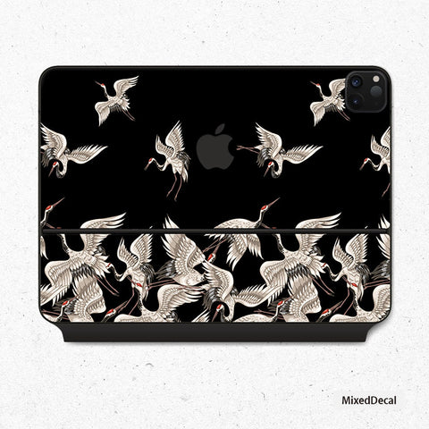 Cranes Vinyl Skin Decal for Apple Magic Keyboard iPad Pro 12.9"  iPad Pro 11 2020 Top and Bottom Skin