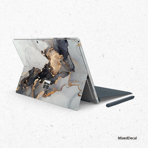 Surface Pro X Surface Pro 7 Skin Microsoft Surface Pro X sticker Gold Marble New Surface Pro back cover skin Tablet decal