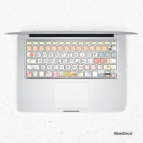 Birds keyboard Stickers Laptop keyboard Cover Vinyl MacBook keyboard Decal MacBook Skin kits MacBook Pro 16 Decals MacBook Pro 13