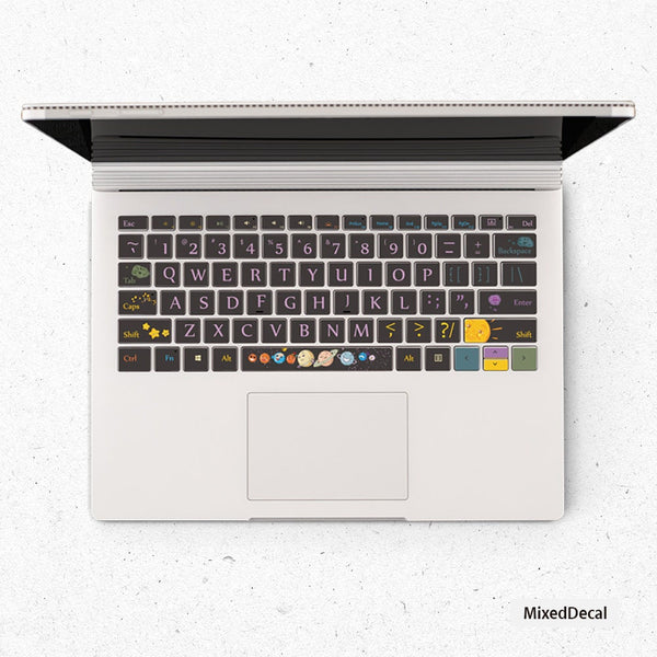 Cute Space Surface Book individual keys Stickers Surface laptop Keys Decal Surface Pro keyboard Keys Skin  Microsoft Laptop keyboard cover