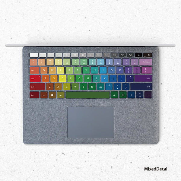Colors Surface Pro keyboard Keys Skin Surface Book individual keys Stickers Surface laptop Keys Sticker Microsoft Laptop keyboard cover