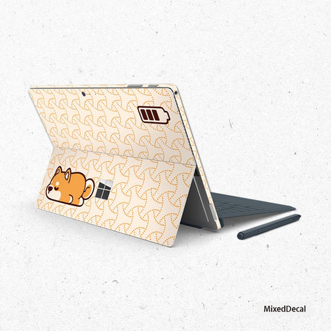 Surface Pro X Surface Pro X Skin Microsoft Surface Pro 7 sticker Shiba Inu New Surface Pro back cover skin Tablet decal