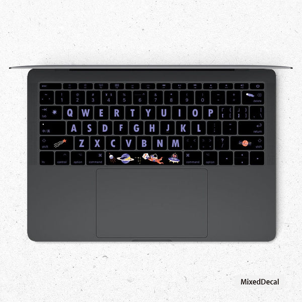 Happy Space Keyboard Stickers MacBook Air 13 2020 Skin Keyboard Decal MacBook Pro 16 kits Skin Touch Bar 2019 Laptop Keyboard Stickers