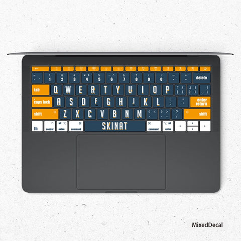 Yellow white blue Keyboard Stickers MacBook Air 13 2020 Skin Keyboard Decal MacBook Pro 16 kits Skin Touch Bar 2019 Laptop Keyboard Stickers
