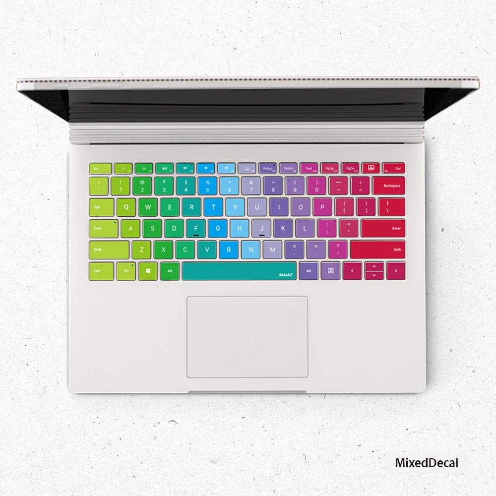 Retro Color Surface Pro keyboard Keys Skin SurfaceBook individual keys Stickers Surface laptop Keys Sticker Microsoft Laptop keyboard cover