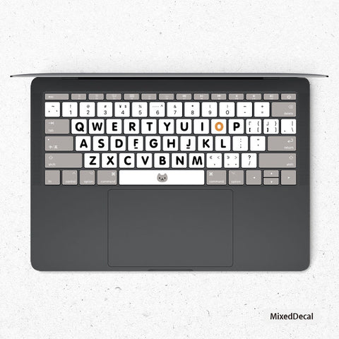 Hermit Keyboard Stickers MacBook Air 13 2020 Skin Keyboard Decal MacBook Pro 16 kits Skin Touch Bar 2019 Laptop Keyboard Stickers