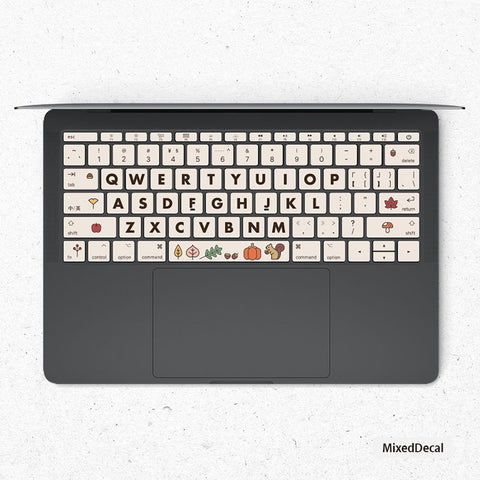 Autum MacBook keyboard Laptop Stickers Keyboard Decal MacBook Air 13 Vinyl Skin Kits MacBook Touch Bar MacBook Pro 16 Skin