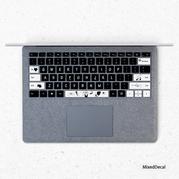 Queen Surface Pro keyboard Keys Skin Surface Book individual keys Stickers Surface laptop Keys Sticker Microsoft Laptop cover