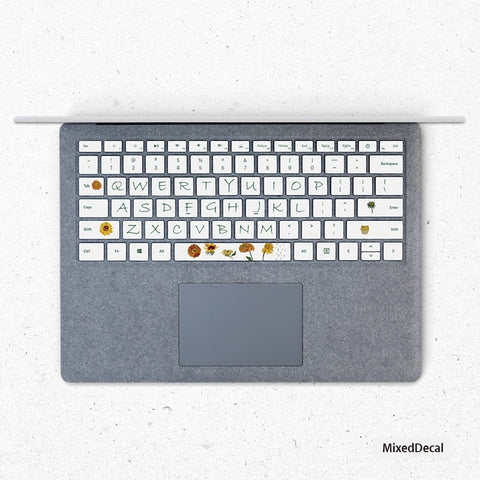 Sunflowers Surface Pro keyboard Keys Skin Surface Book individual keys Stickers Surface laptop Keys Sticker Microsoft Laptop cover