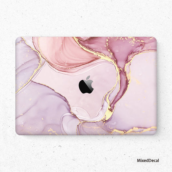 Milkshake Marble MacBook Pro Touch 16 Skin MacBook Air Cover MacBook Retina 12 Protective Vinyl skin Laptop Top and Bottom Cover