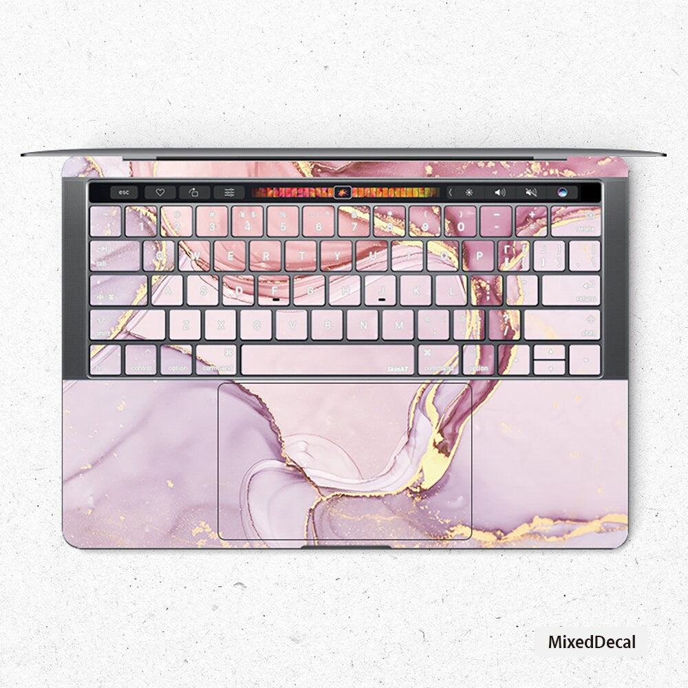 Milkshake Marble Keyboard MacBook Pro Touch 16 Skin MacBook Air Cover MacBook Retina 12 Protective Vinyl skin Anti Scratch Laptop Cover