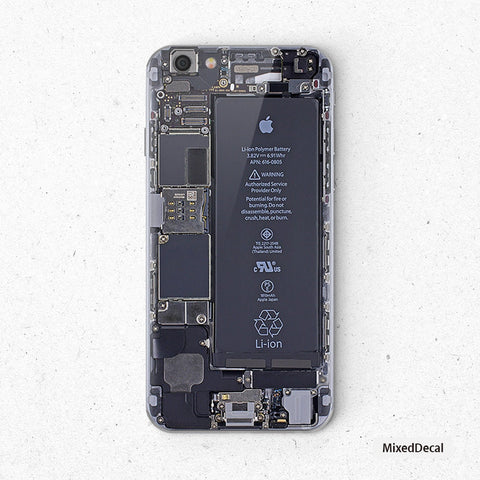 iPhone 6 iPhone 7 iPhone 8 iPhone 8 Plus Tear Down Back Decals Apple Product iPhone Xr iPhone Xs Max Teardown Back Skin