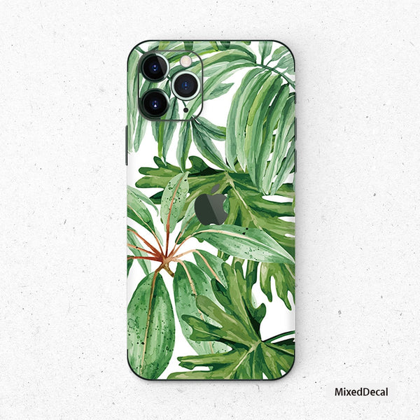 Banana leaf iPhone 14 Pro Skin iPhone 13 back Cover iPhone 13 Vinyl warp iPhone 12 decals iPhone 12 sticker iPhone Vinyl skin