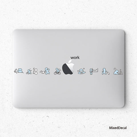 Work MacBook Air 13 Skin Geek Stickers MacBook Pro Decal MacBook Pro Air Skins MacBook Skin MacBook Sticker Laptop Stickers Skins