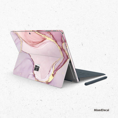 Surface Pro X Surface Pro 7 Skin Microsoft Surface Pro X sticker Pink Marble New Surface Pro back cover skin Tablet decal