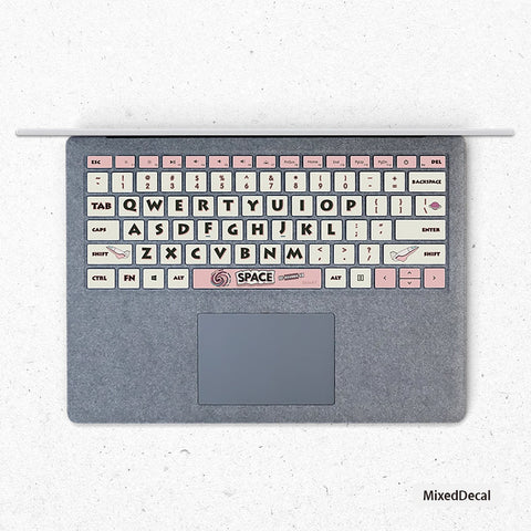 Cute Space Surface Pro keyboard Keys Skin Surface Book individual keys Stickers Surface laptop Keys Sticker Microsoft Laptop cover