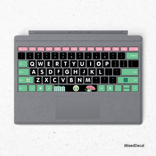 Frog Surface Pro keyboard Keys Skin Surface Book individual keys Stickers Surface laptop Keys Sticker Microsoft Laptop cover