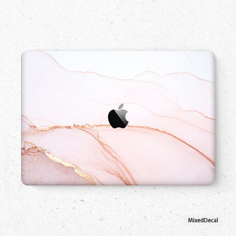 Grapefruit Marble MacBook Pro Touch 16 Skin MacBook Air Cover MacBook Retina 12 Vinyl skin Anti Scratch Laptop Top and Bottom Cover