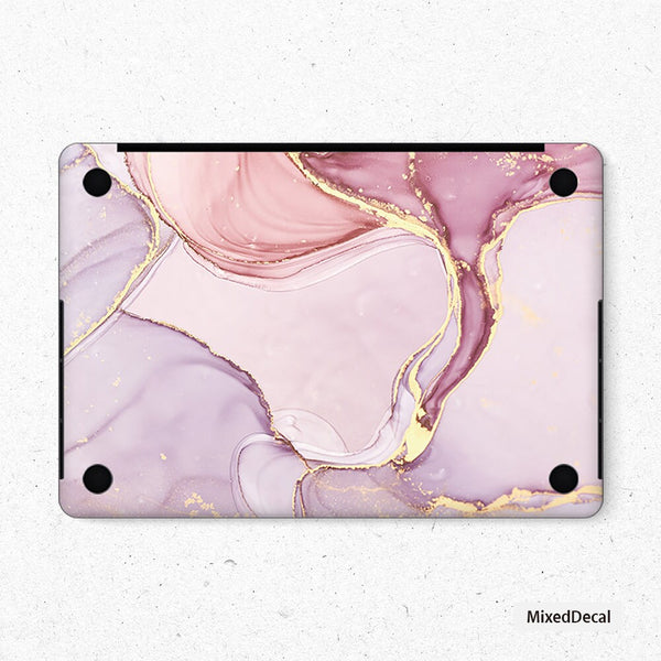 Milkshake Marble MacBook Pro Touch 16 Skin MacBook Air Cover MacBook Retina 12 Protective Vinyl skin Laptop Top and Bottom Cover
