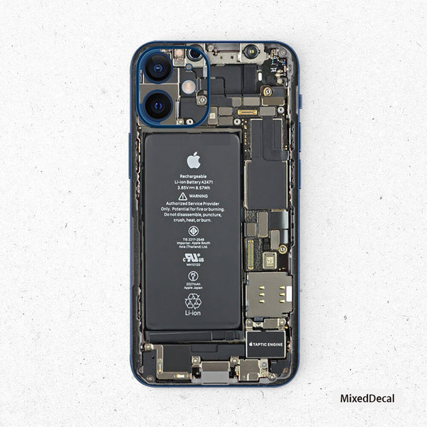 iPhone 12 Pro iPhone 11 Pro Max iPhone 11 iPhone X iPhone XR Decal back New iPhone Stickers iPhone 12 mini Tear Down Decal Apple Decal