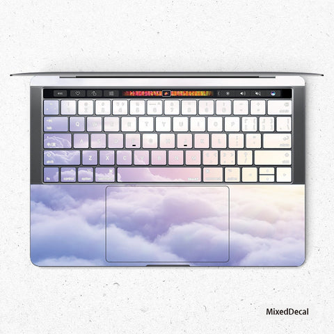 Purple Cloud Keyboard MacBook Pro Touch 16 Skin MacBook Pro 13 Cover MacBook Air Protective Vinyl skin Anti Scratch Laptop Cover
