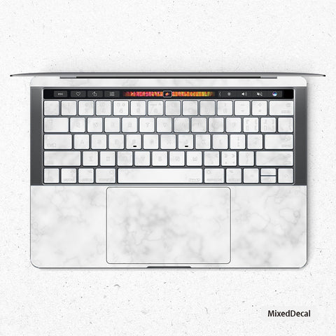 Cloud Marble Keyboard MacBook Pro Touch 16 Skin MacBook Pro 13 Cover MacBook Air Protective Vinyl skin Anti Scratch Laptop Cover