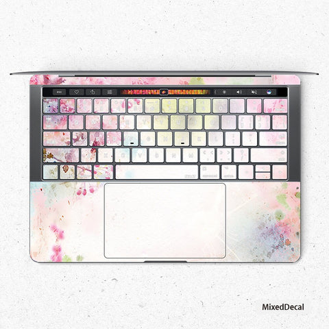 Pink Dye Keyboard MacBook Pro Touch 16 Skin MacBook Pro 13 Cover MacBook Air Protective Vinyl skin Anti Scratch Laptop Cover