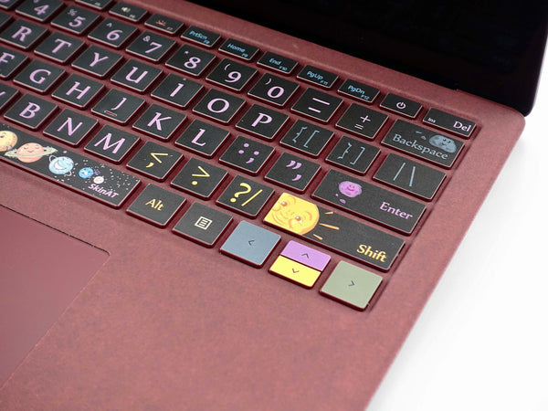 Cute Space Surface Book individual keys Stickers Surface laptop Keys Decal Surface Pro keyboard Keys Skin  Microsoft Laptop keyboard cover