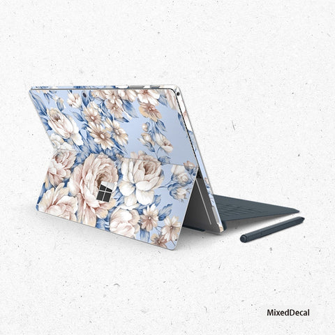 Flowers Surface Pro X Skin| Surface Pro 7 Skin| Microsoft Surface Pro X sticker| New Surface Pro back cover| Tablet decal
