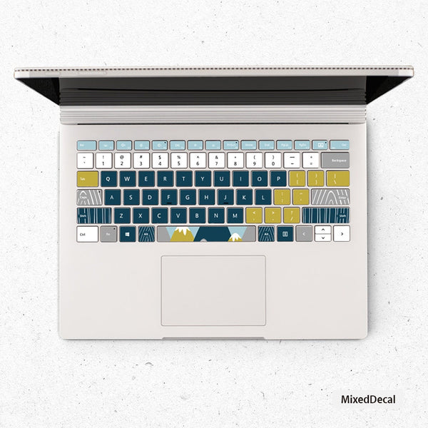 Snow Surface Pro keyboard Keys Skin Surface Book individual keys Stickers Surface laptop Keys Sticker Microsoft Laptop cover