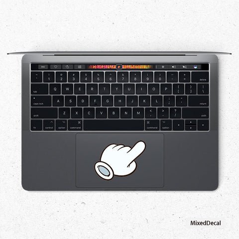 MacBook Trackpad Sticker |Full Transparent Sticker |Touchpad Sticker| MacBook Air Skin|MacBook Pro Sticker |Laptop Sticker| White Print
