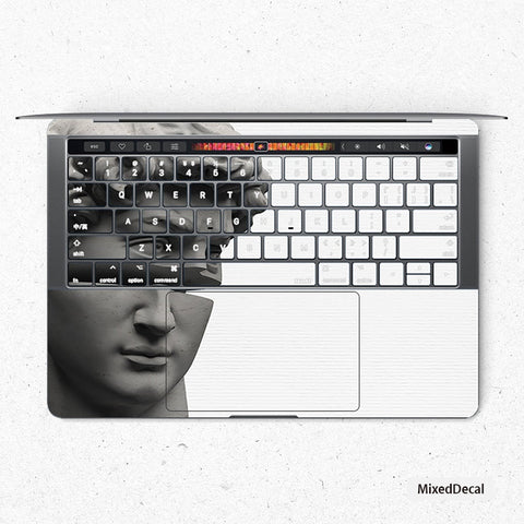 David Statue Face Keyboard MacBook Pro Touch 16 Skin MacBook Air Cover MacBook Retina 12 Protective Vinyl skin Anti Scratch Laptop Cover