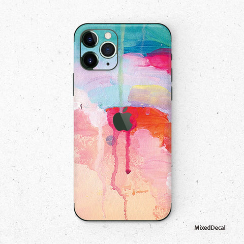 Water flow iPhone 14 Pro skin iPhone 13 back cover iPhone 13 stickers iPhone 12 decals iPhone back vinyl cover pastel