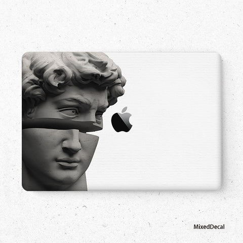 David Statue Face MacBook Pro Touch Skin MacBook Air Cover MacBook Air m1  Protective Vinyl skin Anti Scratch Cover