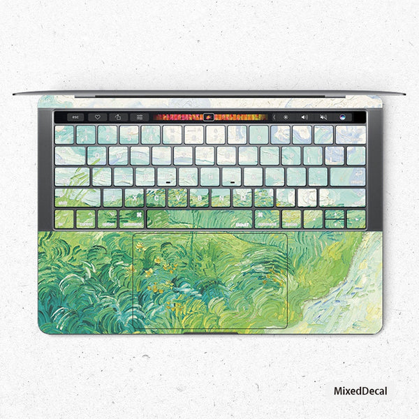 Green Wheat Keyboard MacBook Pro Touch 16 Skin MacBook Air Cover MacBook Retina 12 Protective Vinyl skin Anti Scratch Laptop Cover