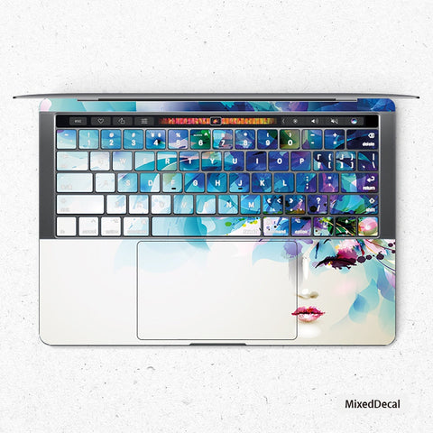 Flower Girl Keyboard MacBook Pro Touch 16 Skin MacBook Pro 13 Cover MacBook Air Protective Vinyl skin Anti Scratch Laptop Cover