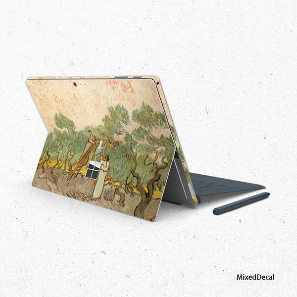 Women Picking Olives Surface Pro Sticker| Surface Pro 7 Skin |Microsoft Surface Pro Sticker| New Surface Pro back cover| Surface skin