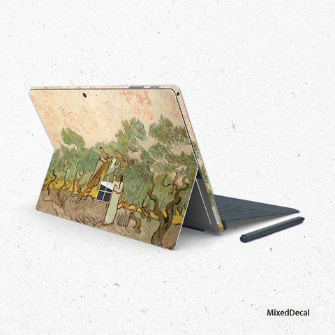 Women Picking Olives Surface Pro Sticker| Surface Pro 7 Skin |Microsoft Surface Pro Sticker| New Surface Pro back cover| Surface skin