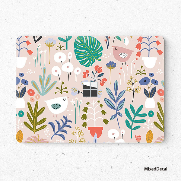 Flowers Laptop Stickers-Microsoft Surface Book Skin-Surface Laptop Protector Cover- Top and Bottom 3M Skin