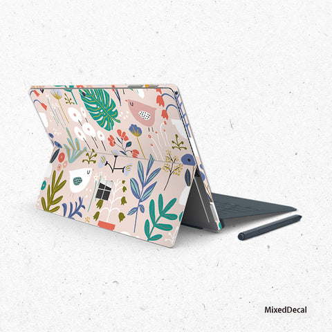 Surface Pro Skin-Surface Pro 7 Skin- Microsoft Surface Pro 7 sticker -Garden 3- New Surface Pro back cover- Tablet decal
